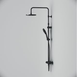 Душевая система AM.PM X-Joy F0785A422 с термостатом Черная матовая